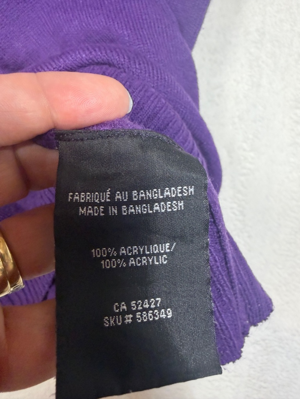 NWD Turtleneck Sweater Womens Size XL Purple Knit Quiet Luxury Career - Picture 6 of 9